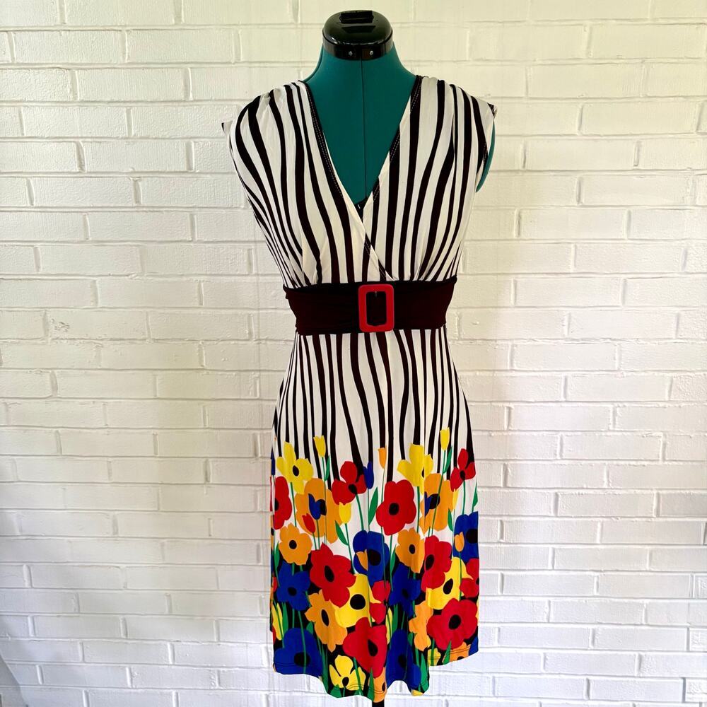 Vintage 90s NWT Wet Seal striped and floral dress
